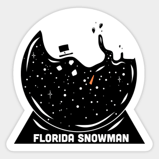 Florida Snowman Sticker